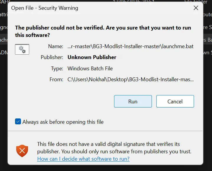 6th Step : Click yes, its not a virus
