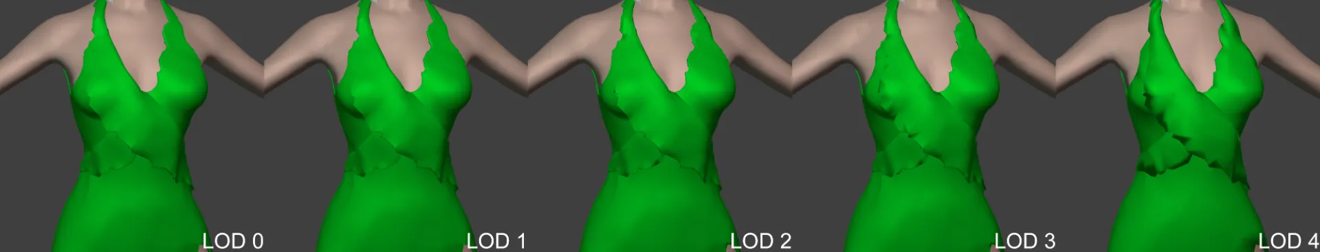 Decimate works properly, Meshes progressively lower quality