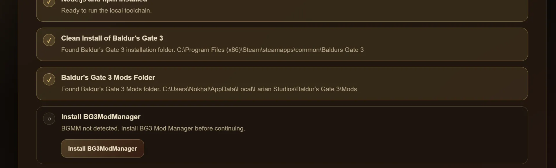9th Step : Easy install of Baldur's gate 3 mod manager. you can launch it from here to edit your load order.