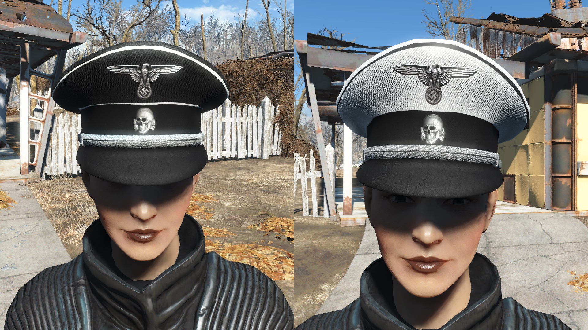SS Black and White Cap